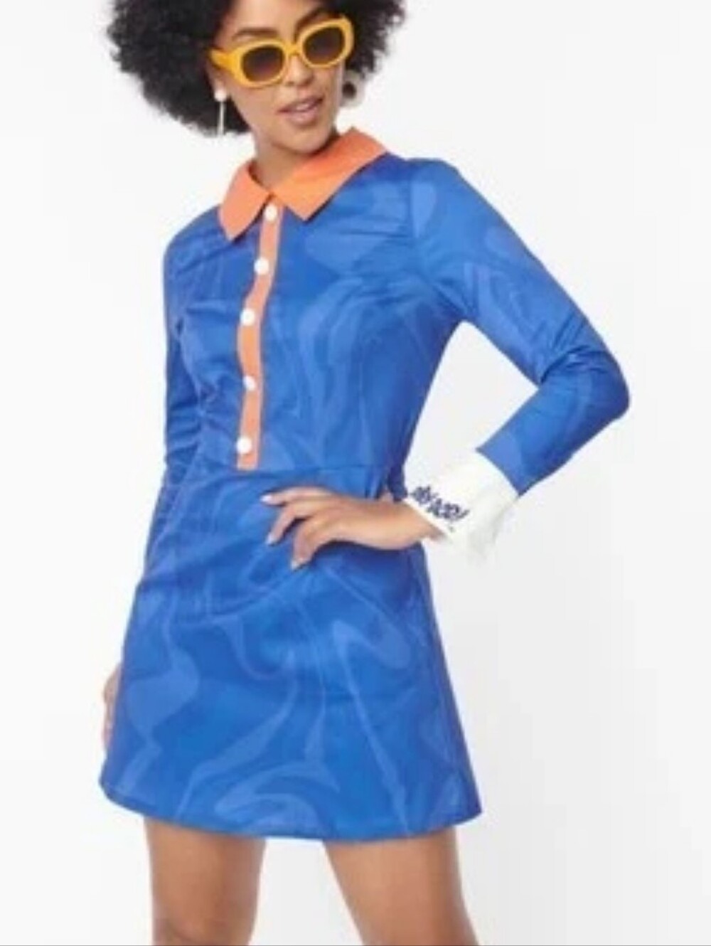 NWT Unique Vintage x Scooby-Doo Dress Smak Parlour Small Groovy Print Flare Mini